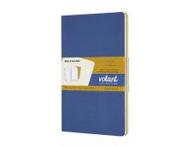 Блокнот Moleskine VOLANT QP723B41M17 Large 130х210мм 96стр. нелинованный мягкая обложка синий/желтый янтарный (2шт)