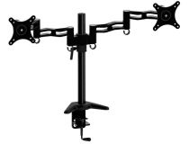 Cactus CS-VM-D08-BK настольный кронштейн для 2-х мониторов (VESA75/100, 2x8кг)