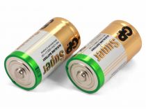Батарейки щелочные GP LR14 (C) Super Alkaline, 1.5V (2 штуки)