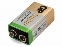 Батарейка щелочная GP 6LF22 (6LR61) Super Alkaline 9V (Крона)