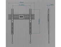 ONKRON FM2 Basic фиксированный кронштейн (VESA 75/100/200x100/200/200x300/300/300x400/400, 32-55 , 50кг)
