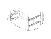 ONKRON M7L Универсальное поворотное крепление (VESA100-600x400, 40-60 , 68.2кг)