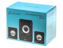 Колонки OKLICK OK-420 Black (2x3W+5W, питание от USB) 440405 