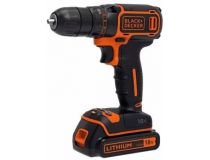 Дрель-шуруповерт Black & Decker BDCDC18KB-QW аккум. патрон:быстрозажимной