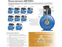 4021 Садовый насос поверхностный Джилекс Джамбо 60/35 П-24 620Вт 3600л/час (в компл.:Реле давления РДМ-5,