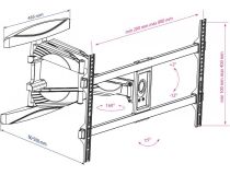 Kromax ATLANTIS-65 Black Универсальное поворотное крепление (VESA200x100-800x400, 45кг)