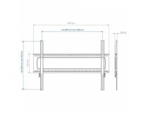 Kromax STAR PRO-111 Black фиксированный кронштейн (VESA200-1000x700, 55-100 , 103кг)