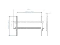 Kromax STAR PRO-111 Black фиксированный кронштейн (VESA200-1000x700, 55-100 , 103кг)