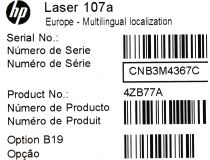 HP Laser 107a 4ZB77A  (A4, 20стр/мин, 64Mb, USB2.0)