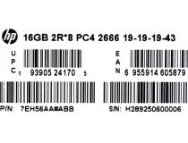 HP V2 7EH56AA DDR4 DIMM 16Gb PC4-21300 CL19