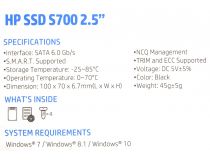 SSD 120 Gb SATA 6Gb/s HP S700  2DP97AA  2.5 3D TLC