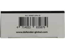Defender UPA-31 83587 Зарядное устройство USB (Вх. AC100-240V, Вых. DC5V, 15.5W, 3xUSB)