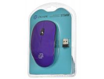 OKLICK Wireless Optical Mouse 515MW  Black&Purple  (RTL) USB 3btn+Roll 1083058 