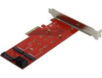 Orient C298E Адаптер M.2 M - PCI-Ex4/2xM.2 B - SATA (2230/2242/2260/2280/22110)