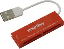 Smartbuy SBR-717-R  USB2.0 MMC/SDHC/microSDHC/MS(/Pro/Duo/M2) Card Reader/Writer