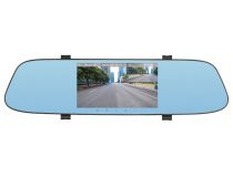 Digma FreeDrive 404 MIRROR DUAL Black (2xCam, 1920х1080/640x480, 170°, LCD 5 , G-sens, microSDHC, мик, Li-Ion)