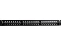 Patch Panel 19 1U UTP 48 port кат.5e Exegate EX281081RUS  разъём KRONE&110 (dual IDC)