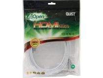 AOpen ACG568F-S-3м Кабель HDMI to HDMI (19M -19M) 3м плоский ver2.0 белый
