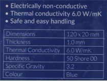 Arctic Thermal Pad ACTPD00010A Термоинтерфейс (120x20x1мм, 6 Вт/мК)