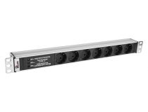 Rem (ЦМО) R-10-7S-FI-440-Z Блок силовых розеток 19 , 1U, 7 евророзеток, вход IEC-320-C14