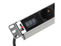 Rem (ЦМО) R-16-8S-Am-440-3 Блок силовых розеток 19 , 1U, 8 евророзеток, шнур 3м