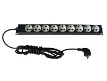 ЦМО Блок розеток БР-9П-Ш-9005 9xSchuko базовые 10A Schuko 2м