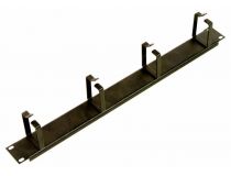 ЦМО ГКО-4.62-9005 Кабельный органайзер 19 , чёрный горизонтальный 1U