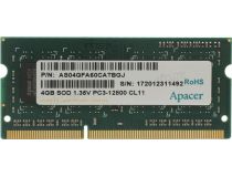 Apacer AS04GFA60CATBGJ DDR3 SODIMM 4Gb PC3-12800  CL11 (for NoteBook)