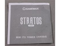 Miditower GameMax Stratos ITX Mini-ITX без БП, с окном