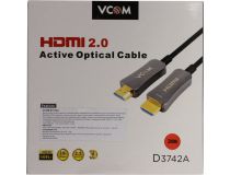 VCOM D3742A-20м Кабель optical HDMI to HDMI (19M -19M) 20м ver2.0