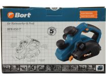Bort BFB-850-T 98291469 Электрорубанок (850W, 16500 об/мин, глубина 3 мм, ширина 82 мм, станина под фуганок)