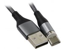 JETACCESS JA-DC38 2м Gray Кабель USB 2.0 AM-- съёмный магнитный USB-C 2м