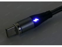 JETACCESS JA-DC38 2м Gray Кабель USB 2.0 AM-- съёмный магнитный USB-C 2м