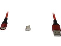 JETACCESS JA-DC49 1м Red Кабель USB 2.0 AM-- съёмный магнитный Lightning 1м