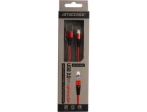 JETACCESS JA-DC48 2м Red Кабель USB 2.0 AM-- съёмный магнитный Lightning 2м