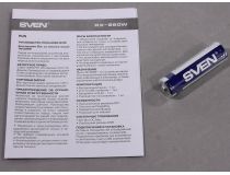 SVEN Wireless Optical Mouse RX-260W Black (RTL) USB 4btn+Roll