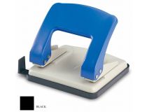 Дырокол Kw-Trio Stylish Medium 966GR/BLCK макс.:20лист. металл черный отв.:2 с линейкой