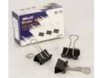 Зажимы Kw-Trio DC-19 сталь 19мм черный (упак.:12шт) картонная коробка