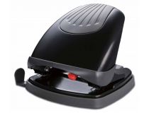 Дырокол Kw-Trio Lever-Tech Effortless 96Z8BLCK макс.:30лист. металл черный отв.:2 с линейкой