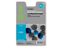 Картридж Cactus CS-C4911 (№82) Cyan для HP DesignJet 500/800C (восстановлен из б/у)