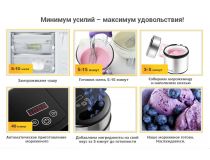 Kitfort KT-1804 Мороженица полуавтоматическая (12Вт, 2л, 45 минут)