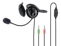 Наушники с микрофоном Hama NHS-P100 PC Office Headset 139920 (регул. громкости, шнур 2м)