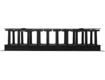 NT CO-HО.2PT2.СМ B Органайзер горизонтальный 19 , 2U, тип Т2, с крышкой, с отверстиями, чёрный