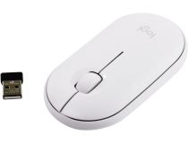 Logitech Pebble M350 White Wireless Mouse 910-005716/910-005541  (RTL) USB 3btn+Roll
