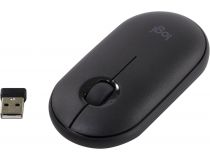 Logitech Pebble M350 Graphite Wireless Mouse  910-005718 (RTL) USB 3btn+Roll
