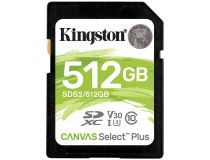Kingston SDS2/512GB SDXC Memory Card 512Gb UHS U3 V30