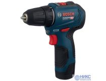 Bosch GSR 12V-30 06019G9020 Аккум. шуруповёрт (30Нм,1600об/мин,10мм,12V, 2Ач 2xLi-ion, кейс)