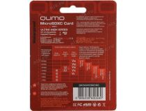 Qumo QM256GMICSDXC10U3 microSDXC 256Gb Class10 UHS-I U3 + microSD-- SD Adapter
