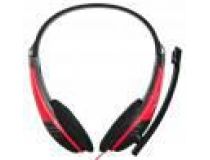 Наушники с микрофоном OKLICK HS-M150  Black-Red (шнур 2.2м) 359486 