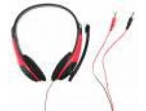 Наушники с микрофоном OKLICK HS-M150  Black-Red (шнур 2.2м) 359486 